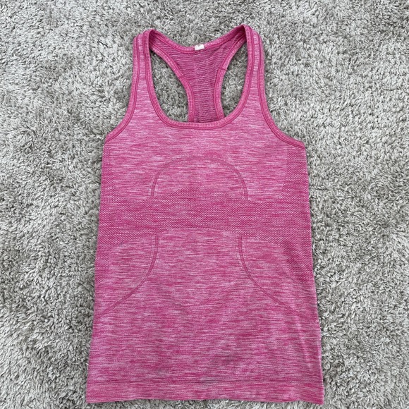 Lululemon Tank Top Womens 4 Pink Swiftly Tech Racerback Athletic Gym Yoga - Picture 1 of 7